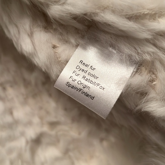 Belle Fare Vintage rabbit fox fur vest - Picture 2 of 11